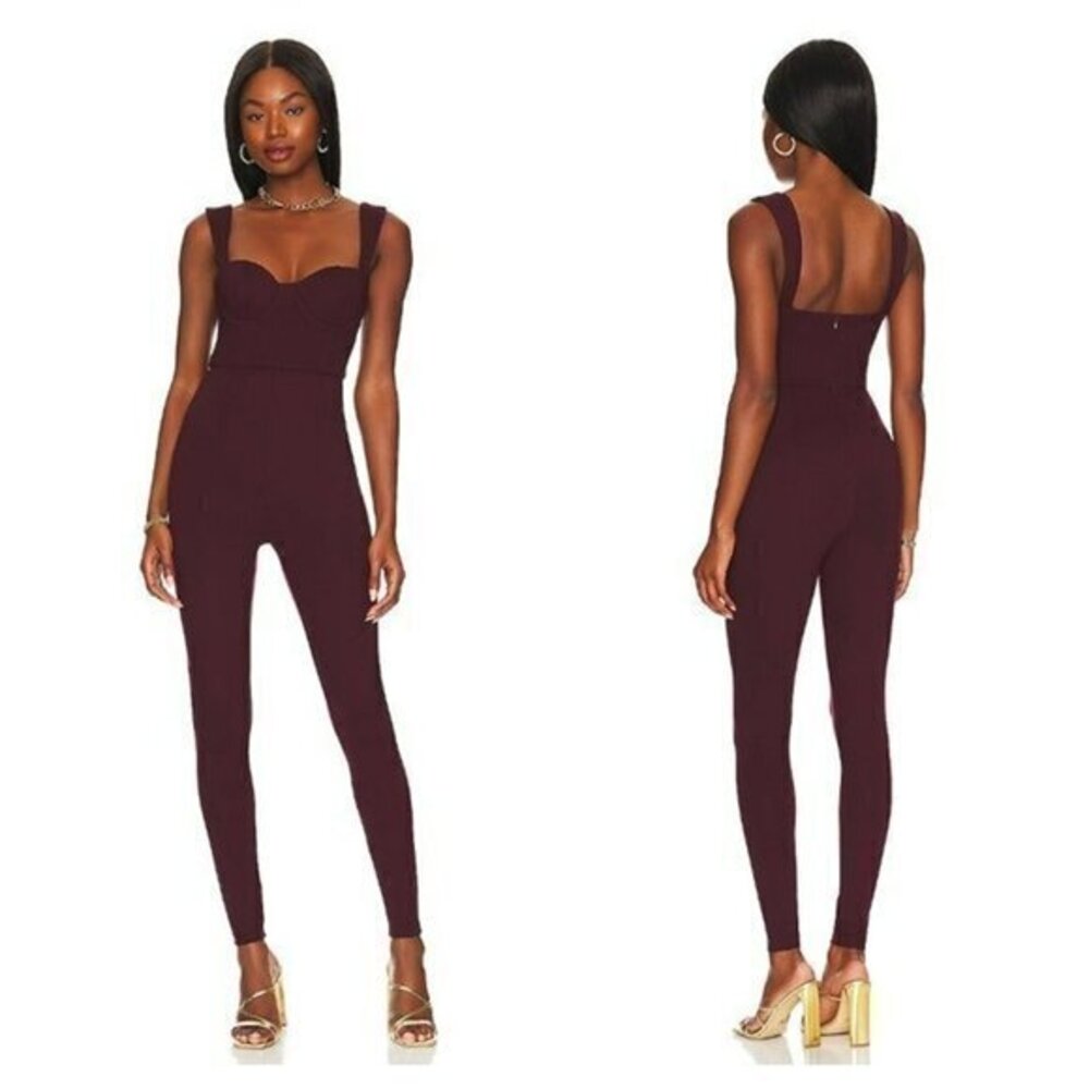 Lovers and Friends Scarlett Jumpsuit - Burgundy
